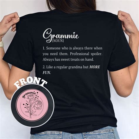 Grammie Shirt Grammie Definition Shirt Grandma Shirt Grandma T