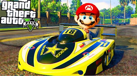 GTA 5 Online MARIO KART RACES GTA 5 Funny Moments YouTube