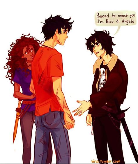 Nico Di Angelo And Percy Jackson Fan Art