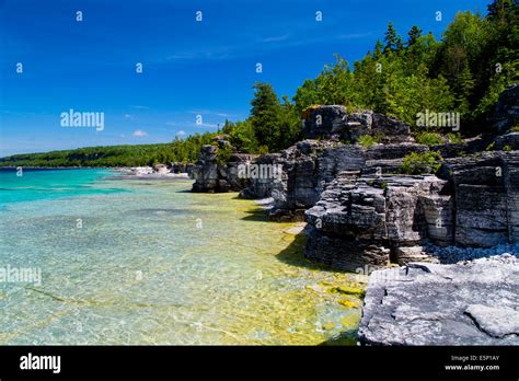 Bruce Peninsula National Park Georgian Bay Tobermory Ontario Canada ...