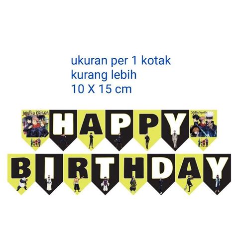 Jual Banner Bunting Garland Flag Tulisan Happy Birthday Ulang Tahun