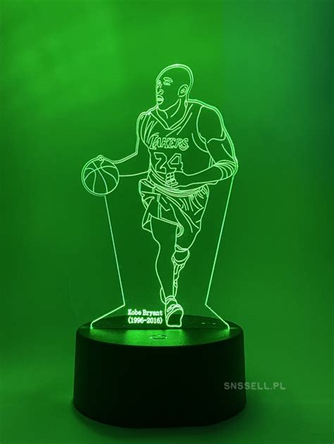 Lampka Led Rgb Koszykarz Lakers Kobe Bryant Zdalnie Sterowana