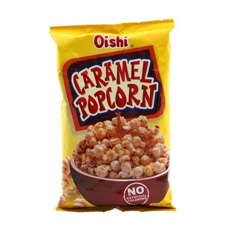 Oishi caramel popcorn 60g - Shop More, Pay Less