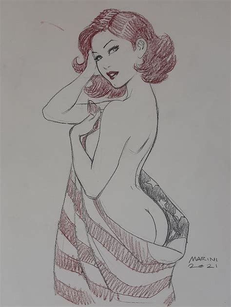 Noir Burlesque Par Enrico Marini Illustration Originale