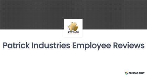 Patrick Industries Employee Reviews | Comparably