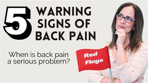 Lower Back Pain Red Flag Concerns For Registered Massage Therapy Assessment