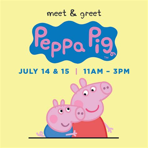 Meet Greet With Peppa Pig And George Devonshire Mall Windsor