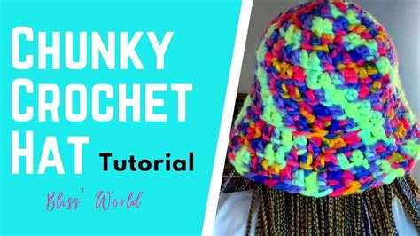 How To Crochet Chunky Bucket Hat Tutorial Youtube