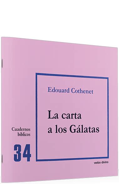 La carta a los Gálatas Editorial Verbo Divino