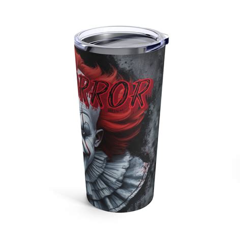 Halloween, Chilling Horror Movie Theme, Horror Tumbler, Creepy Clown