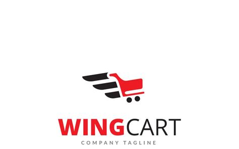 Wing Cart Logo Template 69869 Templatemonster