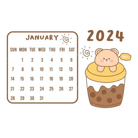 2024 January Calendar Background Images Clip Art - Dulcy Glennis