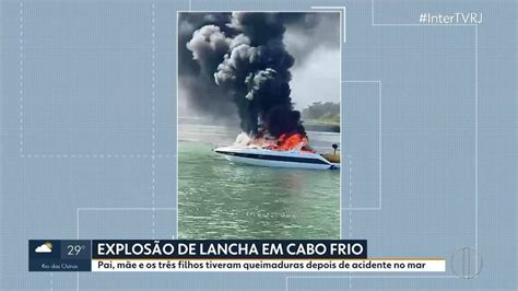 Vítimas de explosão de lancha em Cabo Frio seguem em estado grave