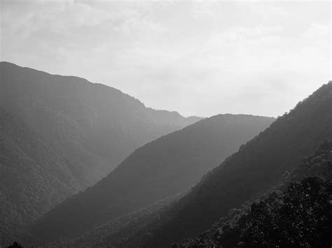 Hills in Black and White · Free Stock Photo