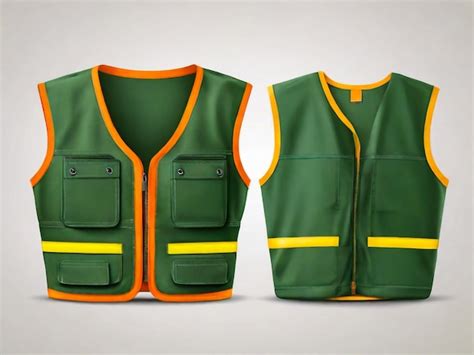 Premium Photo Safety Vest Jacket Isolated Security Traffic And Worker