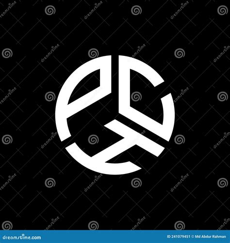 PCH Letter Logo Design on Black Background. PCH Creative Initials Letter Logo Concept Stock ...