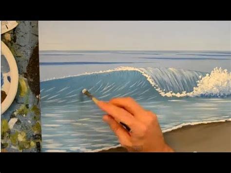 How To Paint A Wave Using Acrylics YouTube