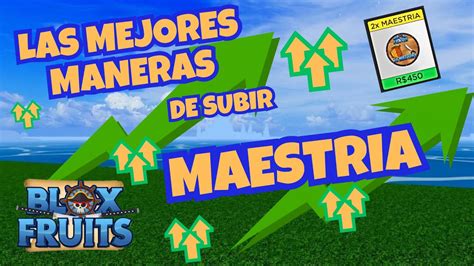 Como Subir Maestria Facil En Blox Fruits Youtube