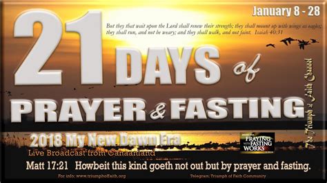 Days Fasting And Prayer Day January Youtube