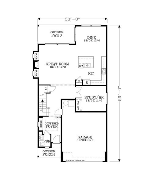 Craftsman Style House Plan 5 Beds 2 5 Baths 2700 Sq Ft Plan 53 690