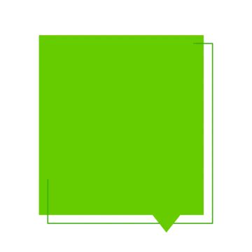 Green Empty Shape Banner Text Box Vector Green Text Box PNG And