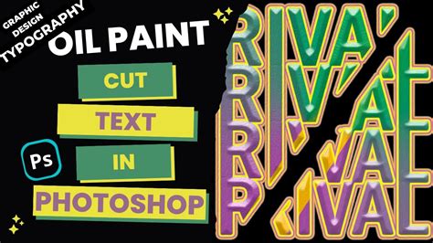 How to Cut Text in Photoshop | Typography | Graphic Design | AminaNSkills - YouTube