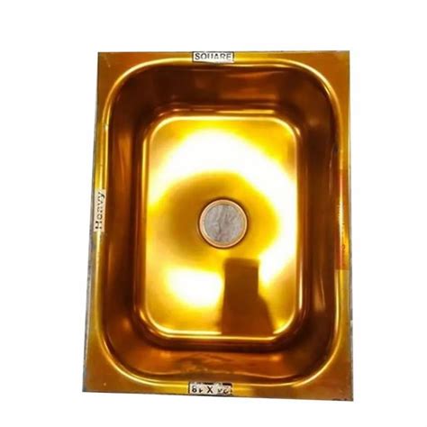 2 5mm Single Bowl Golden Stainless Steel Sink At Rs 1100 Stainless Steel Kitchen Sinks In New