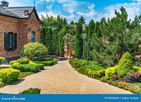 Landscape Design. Beautiful Spring Garden Design Stock Image - Image of spring, design: 307038283