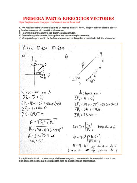 Vectores Pdf Pdf Vector Euclidiano Sistema De Coordenadas Cartesianas