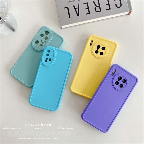 Liquid Silicone Phone Case For Huawei Nova 11 10 9 8 7 5i Pro 7i 6 Se 5z 4 3 Y60 Candy Color