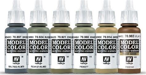 Vallejo Wwii Paint Set British Armour Infantry 6x17 Ml 70204