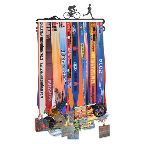 Race Medal Hanger Triathlon Medalart Chalktalksports