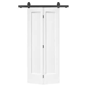 CALHOME 36 In X 80 In 1 Panel Shaker Primed MDF Composite Bi Fold