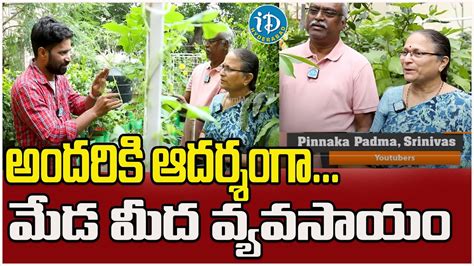 అదరక ఆదరశగ మడ మద వయవసయ Pinnaka Padma Srinivas Farming in