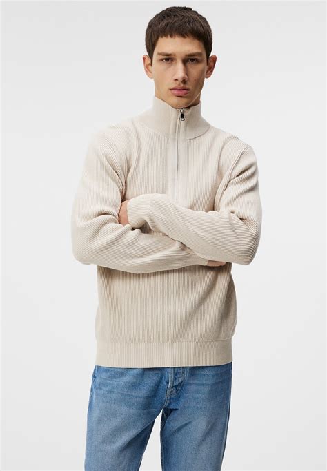 Jlindeberg Alex Half Zip Jumper Moonbeambeige Zalando