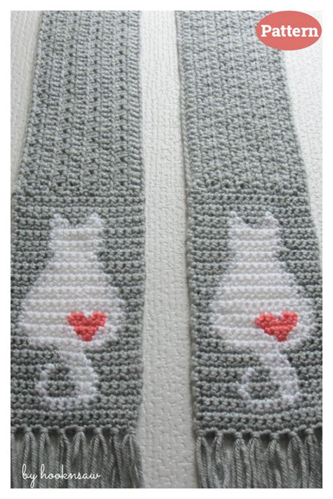 9 Kitty Cat Scarf Crochet Patterns - Page 2 of 2