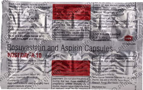 Roseday A 10mg Strip Of 10 Capsules Uses Side Effects Price And Dosage