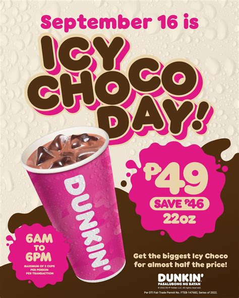 Dunkin Icy Choco Day Promo Manila On Sale