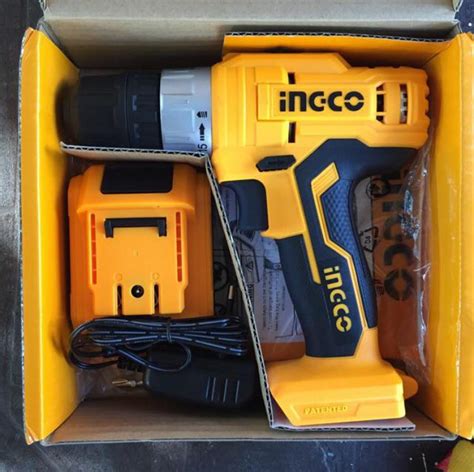 Ingco Ingco Cdli1211 Li Ion Cordless Drill 12v 10mm 600rpm