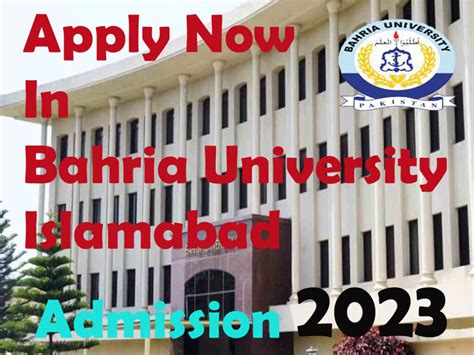 Bahria University Islamabad Admission Apply Now Or Regret Later