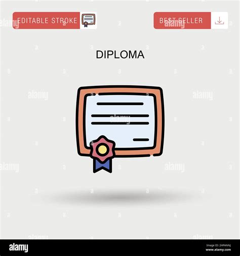 Icona Del Diploma Immagini Vettoriali Stock Alamy