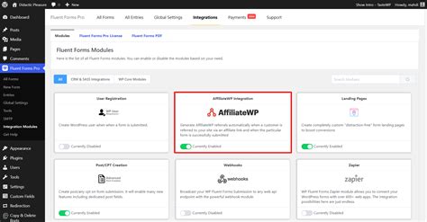 Affiliatewp Integration With Fluent Forms Wp Manage Ninja