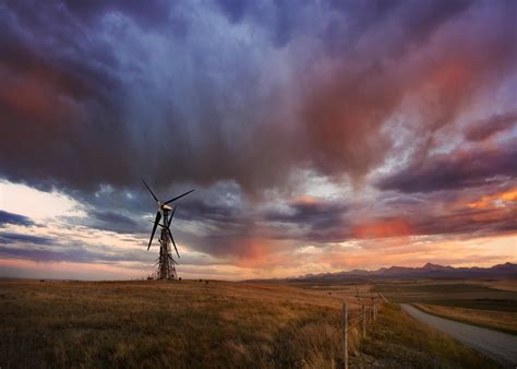 Download Man Made Wind Turbine Hd Wallpaper