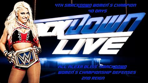 All Alexa Bliss' Smackdown Women's Championship Defenses (2ND REIGN ...