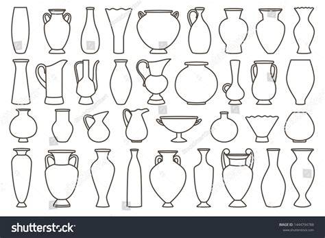 18816 Vase Outline Images Stock Photos And Vectors Shutterstock