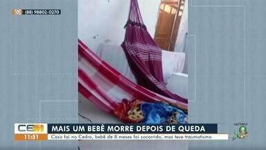 Cetv Edi O Juazeiro Do Norte Beb De Oito Meses Cai De Rede E