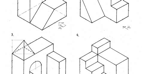 El Dibujo Sirve Para Todo Ta 30 Vistas De Piezas En Diédrico 1º Eso