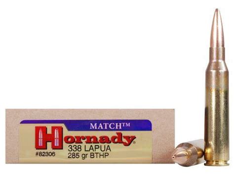 Hornady Match 338 Lapua 285 Gr Bthp 20rds