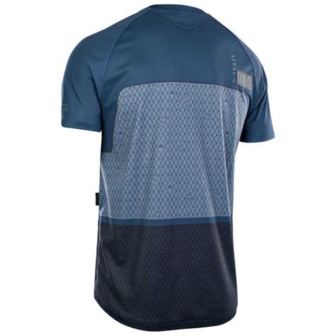 ION Traze X Short Sleeve Enduro Jersey Blue Bikeinn