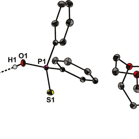 Molecular Structure Of 1 Showing 50 Probability Ellipsoids And The